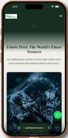 PaziaWorld Mobile Mockup