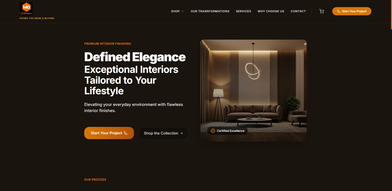 MOH Interiors Website Showcase